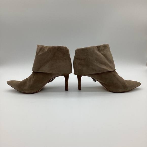 1841.Calvin Klein Taupe Wedge Booties Size 9 VGUC - Picture 2 of 5